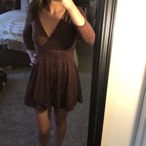 Red little skater dress